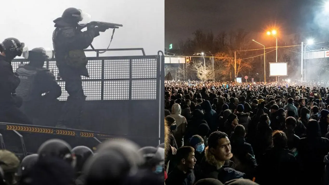 Протесты Казахстан-началась перестрелка в Алмате